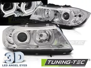 Faruri Angel Eyes 3D pentru BMW E90/E91 03.05-08.08 Tuning-Tec LPBMI3