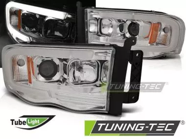 Faruri pentru Dodge Ram 02-06 Tube Light Chrome Tuning-Tec - LPDO15