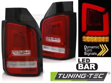 Stopuri LED BAR RED WHITE Tuning-Tec pentru VW T5 10-15 - LDVWL6