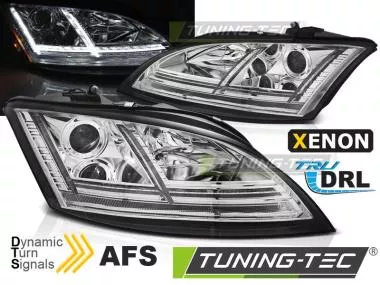 Faruri XENON LED DRL CHROME AFS Tuning-Tec pentru AUDI TT 06-10 8J  LPAUE9