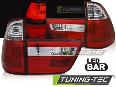 Stopuri cu LED BAR RED WHITE Tuning-Tec pentru BMW X5 E53 09.99-10.03  - LDBMI6