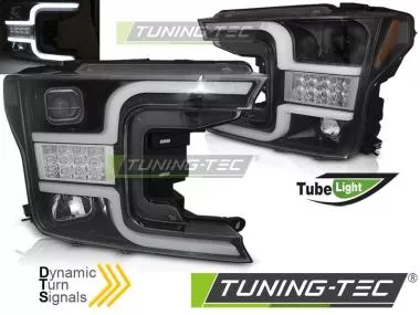 Faruri TUBE LIGHT BLACK Tuning-Tec pentru FORD F150 MK13 17-20 - LPFO90