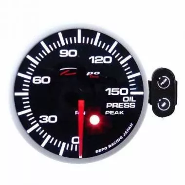 Ceas indicator presiune ulei cu avertizare Depo Racing DP-ZE-024