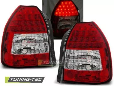 Stopuri cu Rosu Alb LED pentru Honda Civic 09.95-02.01 Tuning-Tec - LDHO02