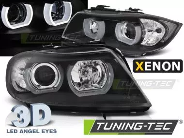 Faruri Angel Eyes 3D cu Xenon pentru BMW E90/E91 03.05-08.08 Tuning-Tec LPBMI6