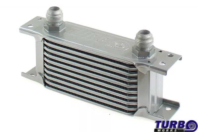Oil Cooler TurboWorks Slim Line 10-rows 140x75x50 AN10 silve - CN-OC-111 - Cooling system