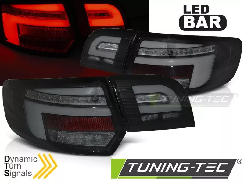 LED BAR TAIL LIGHTS BLACK SEQ fits AUDI A3 8P 5D 03-08 - LDAUI0 - Lighting