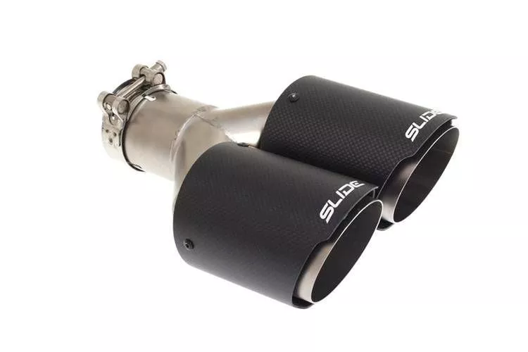 Double Exhaust Pipe 89mm enter 63, 5mm SLIDE - TW-TL-420 - Exahust system