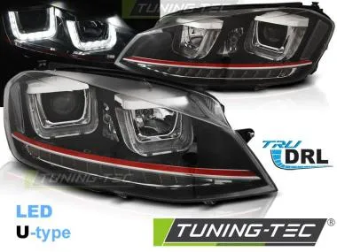 Faruri cu Led tip U pentru Vw Golf VII 11.12-17 Tuning-Tec - LPVWP2
