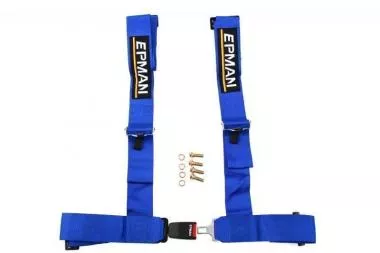 Racing seat belts 4p 3" EPMAN Blue - JB-PA-039