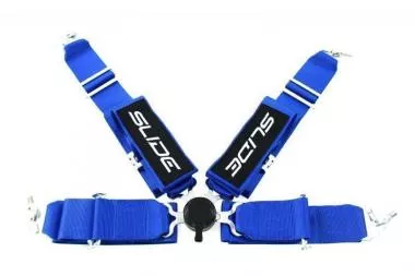 Racing seat belts SLIDE Qucik 4p 3" Blue - JB-PA-053