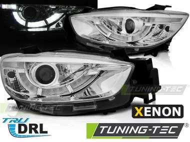 Faruri cu Chrome DRL XENON pentru Mazda CX5 11-15 Tuning-Tec - LPMA12