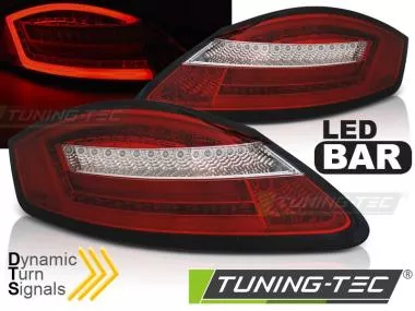 Stopuri Rosu Alb SEQ LED pentru Porsche Boxster 987 Tuning-Tec - LDPO08