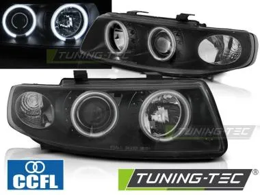Faruri cu Angel Eyes CCFL pentru Seat Leon/Toledo  Tuning-Tec - LPSE36