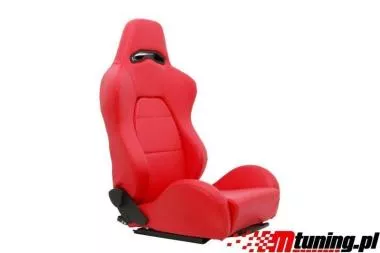 Racing seat DRAGO PVC Red - MN-FO-007