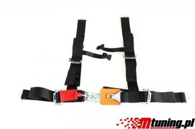 Racing seat belts 4p 2" Black - DTM - PP-PS-036
