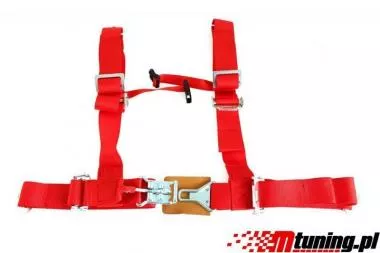 Racing seat belts 4p 2" Red - DTM - PP-PS-038