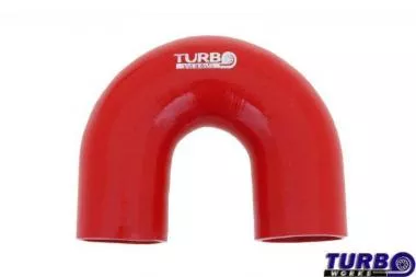 Silicone elbow TurboWorks Red 180deg 57mm - CN-SL-137