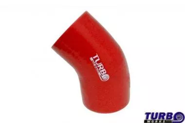Silicone elbow TurboWorks Red 45deg 45mm - CN-SL-167