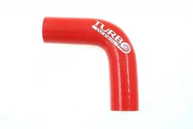 Silicone elbow TurboWorks Red 90st 10mm - CN-SL-294