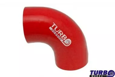 Silicone elbow TurboWorks Red 90st 89mm - CN-SL-301