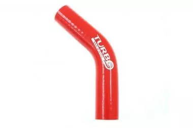 Silicone elbow TurboWorks Red 45st 10mm XL - CN-SL-647