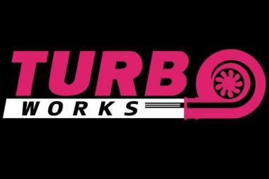 TurboWorks Sticker Violet-White - TW-IN-027