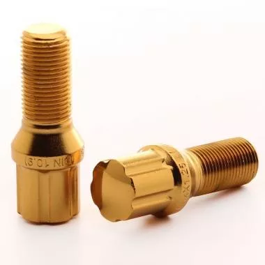 Japan Racing JB1 Bolts 12x1,  25 Gold - JB1-12125H27GD