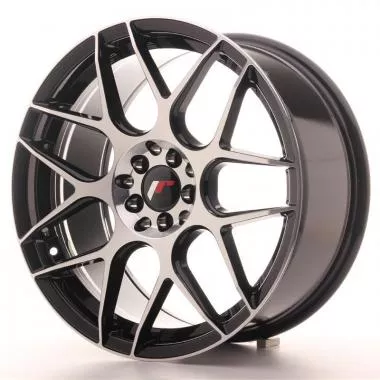 Jante Japan Racing JR18 18x8,  5 ET35 5x100/120 Black Mach - JR181885MZ3574GBM