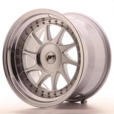 Japan Racing JR26 17x10 ET20-25 Blank Mach Silver JR261710XX2074SM