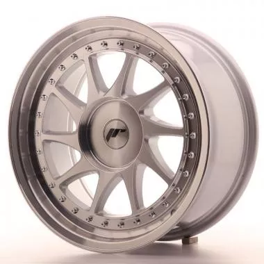 Japan Racing JR26 17x8 ET20-35 Blank Mach Silver - JR261780XX2074SM