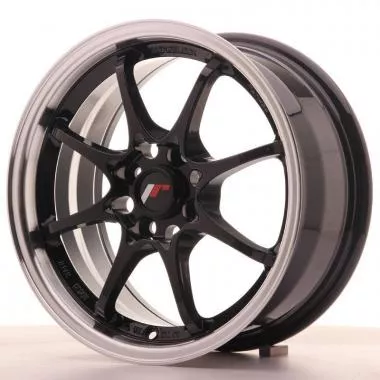 Jante Japan Racing JR5 15x7 ET35 4x100 Gloss Black JR515704H3573GB