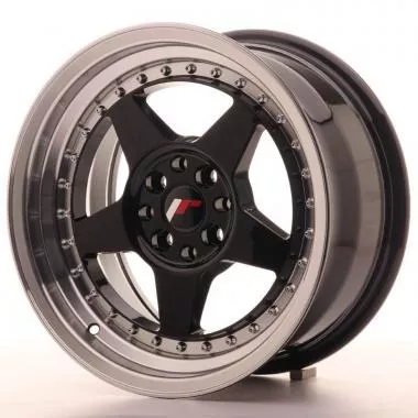 Japan Racing JR6 16x8 ET25 4x100/108 Glossy Black - JR6168142567GBL