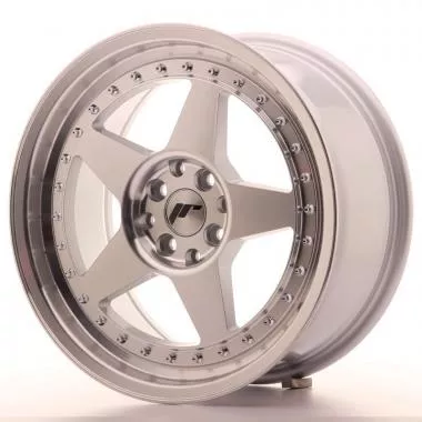 Japan Racing JR6 17x8 ET35 4x100/114 Machined Silver - JR6178043574SM