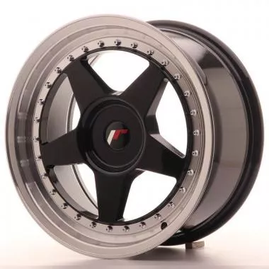 Japan Racing JR6 17x8 ET35 Blank Glossy Black - JR61780XX3574GBL