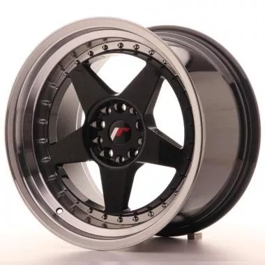 Japan Racing JR6 18x10,  5 ET25 5x114,  3/120 Glossy Black - JR61810MG2574GBL