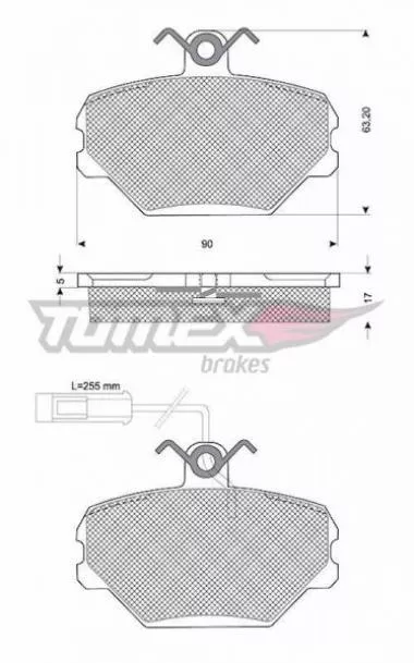 Set placute frana pentru Fiat Panda Tomex - 10-392