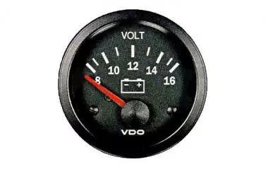 VDO Volt gauge 52mm 12V - VDO-332-010-003K