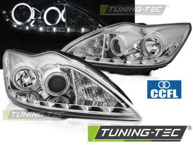 Faruri pentru Ford Focus II 02.08-10 Angel Eyes CCFL Tuning-Tec - LPFO82