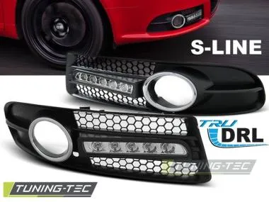 Grila pentru bara fata cu lumina de zi incorporata Audi A4 Tuning-Tec - HAAU02