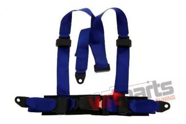 Racing seat belts 3p 2" Blue - Monza MN-PA-003