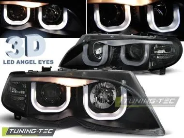 Faruri Angel Eyes 3D pentru BMW E46 Tuning-Tec - LPBM96