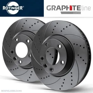 Discuri frana sport spate pentru Peugeot 407 Coupe (6C) Rotinger - 1864-GL/T5