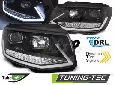 VW T6 15- BLACK-CHROME TUBE LIGHT LED SEQ DRL - LPVWR9