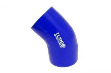 Silicone elbow TurboWorks Blue 45deg 76mm - CN-SL-073