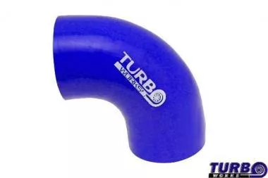 Silicone elbow TurboWorks Blue 90deg 67mm - CN-SL-064