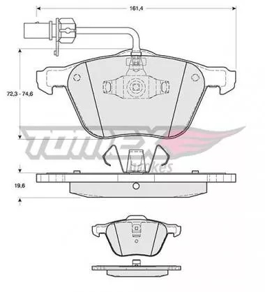 Set placute frana pentru Ford Galaxy,  Alhambra,  Sharan Tomex 12-56