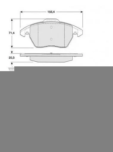 Set placute frana pentru Audi,  Seat,  Skoda,  Volkswagen Tomex - 13-11