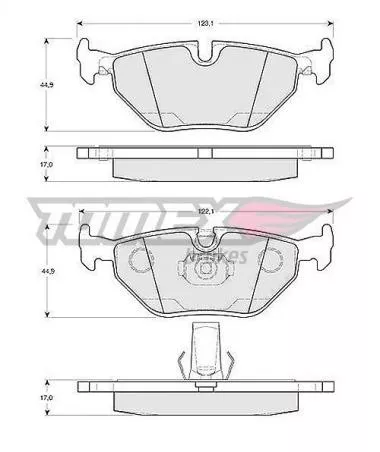 Set placute frana pentru BMW E39 Tomex 13-21