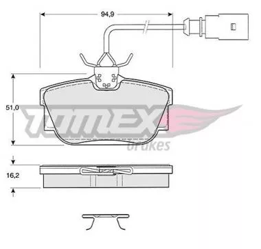 Set placute frana pentru Ford,  Seat,  Volkswagen  Tomex 13-901